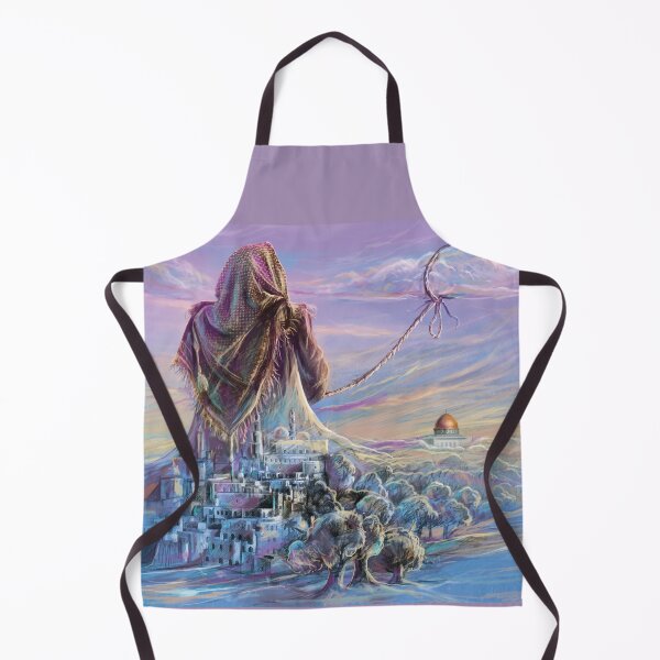 Item preview, Free Palestine Drawing Jerusalem freedom painting designed and sold by Hurriyyatee.