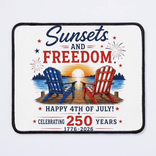 Item preview, Sunsets and Freedom, Happy 4th of July designed and sold by PalmerGraphics.