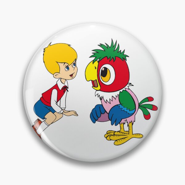 Item preview, Retro Boy and Parrot - Classic Cartoon Friendship & Vintage Animation  designed and sold by Tokraz-art.