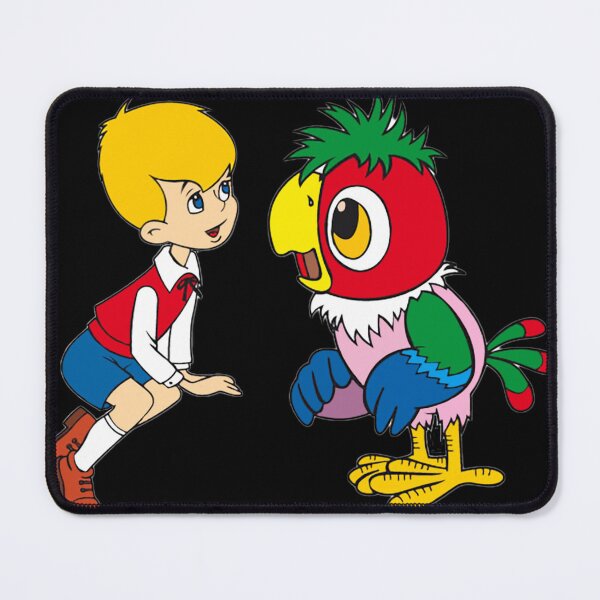 Item preview, Retro Boy and Parrot - Classic Cartoon Friendship & Vintage Animation  designed and sold by Tokraz-art.