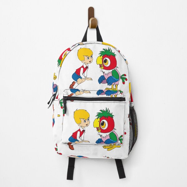 Item preview, Retro Boy and Parrot - Classic Cartoon Friendship & Vintage Animation  designed and sold by Tokraz-art.
