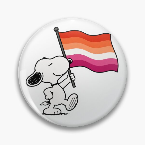 Item preview, Snoopy Pride Lesbian Flag LGBTQ designed and sold by shrimpwhiskers.