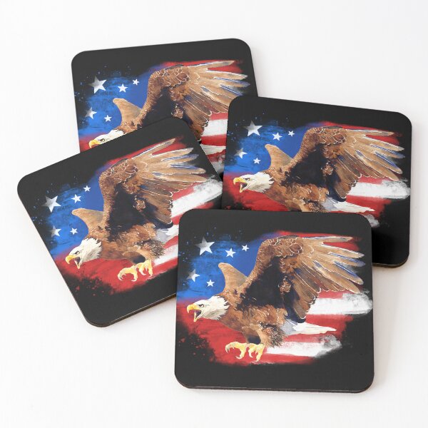 Item preview, USA Eagle (for dark backgrounds) designed and sold by Fox Tale Studio.