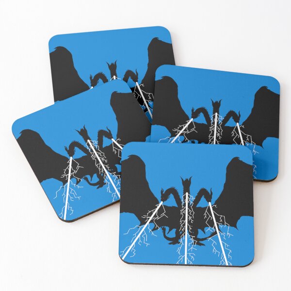Item preview, Ghidorah Beam Silhouette (Blue) designed and sold by The Steele Forge.