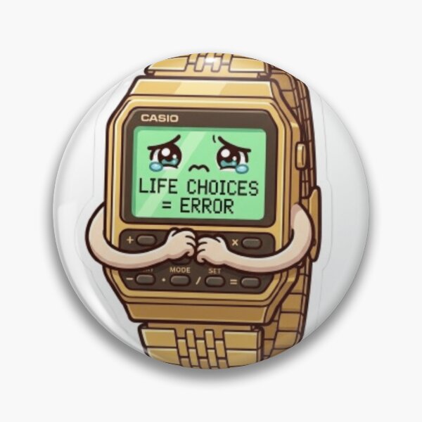Item preview, Doing The Math On My Life Choices Kawaii Calculator Watch designed and sold by Retro Mood Co.