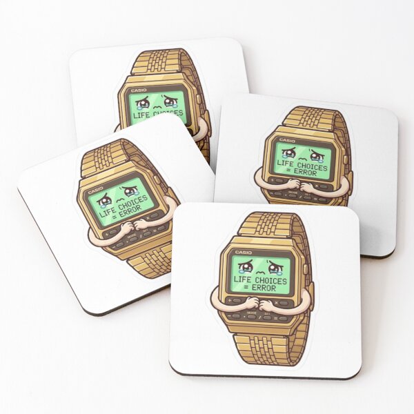 Item preview, Doing The Math On My Life Choices Kawaii Calculator Watch designed and sold by Retro Mood Co.