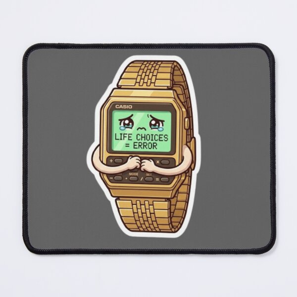 Item preview, Doing The Math On My Life Choices Kawaii Calculator Watch designed and sold by Retro Mood Co.