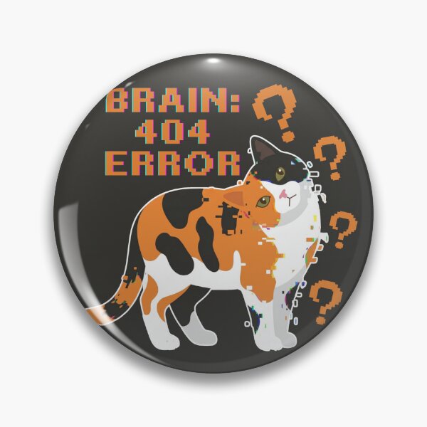 Item preview, Casimira: Brain 404 Error - Neurodivergent Glitch Sticker designed and sold by catastrocat.
