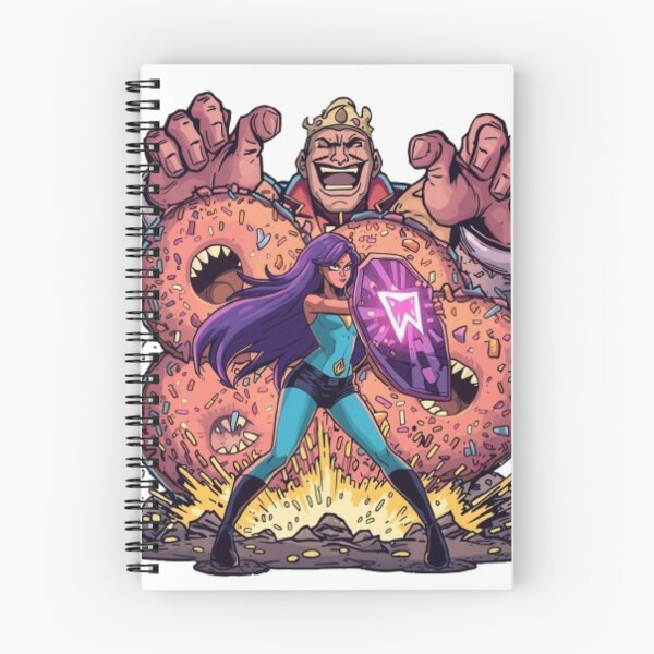 Item preview, Purple Donut Monster Hero Girl designed and sold by RashaTheBest.