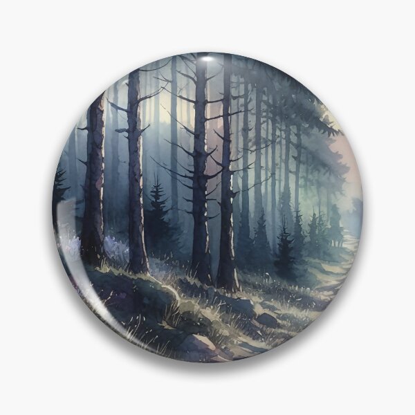 Item preview, Sunlit Forest Path Watercolor Landscape designed and sold by DeDennen.