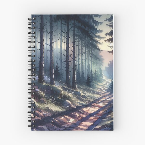 Item preview, Sunlit Forest Path Watercolor Landscape designed and sold by DeDennen.