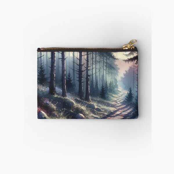 Item preview, Sunlit Forest Path Watercolor Landscape designed and sold by DeDennen.