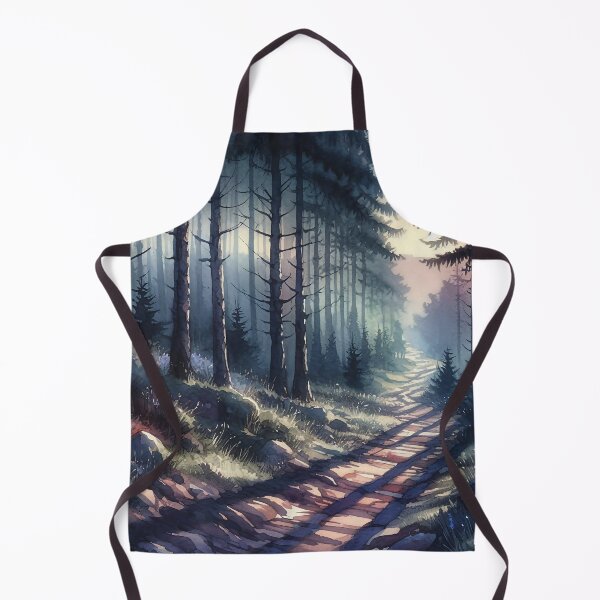 Item preview, Sunlit Forest Path Watercolor Landscape designed and sold by DeDennen.