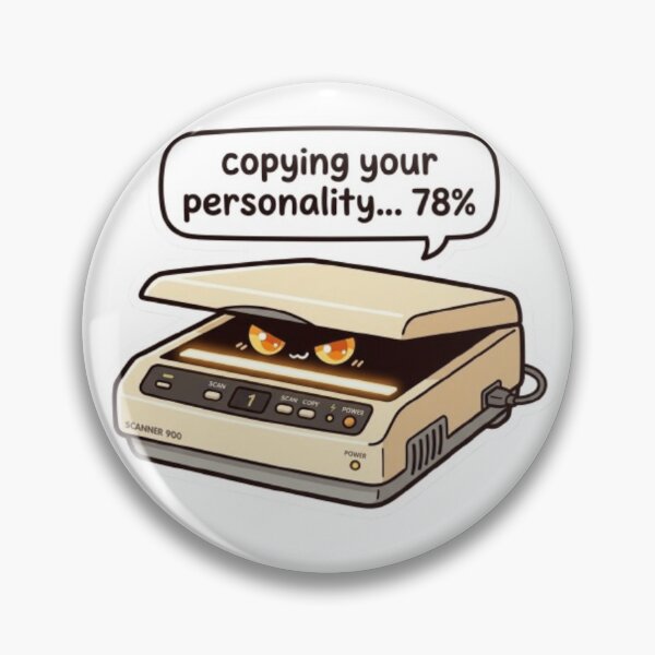 Item preview, Copying Your Personality Kawaii Retro Flatbed Scanner 90s designed and sold by Retro Mood Co.