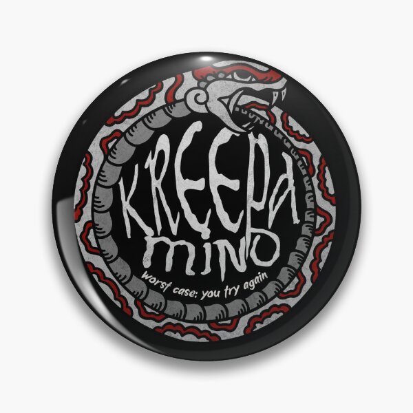 Item preview,  Kreepa Mind Snake Badge — Worst Case You Try Again designed and sold by KreepaMInd.