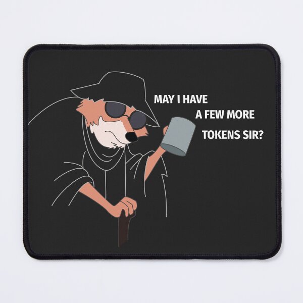 Item preview, May I Have A Few More Tokens Sir Funny AI Fox - Dark Mode designed and sold by spent-tokens.