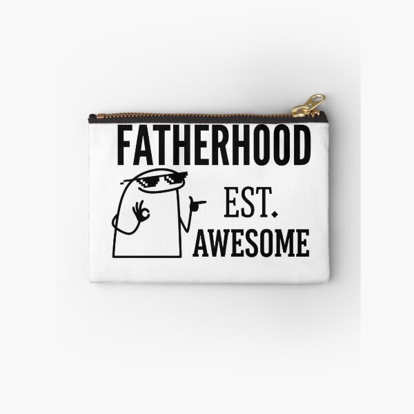 Item preview, Fatherhood Est Awesome Funny Stick Figure Dad Meme designed and sold by drchzak.