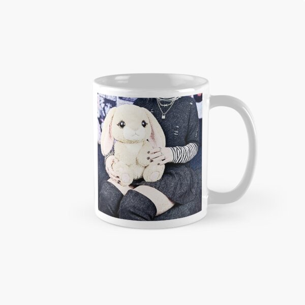 Item preview, Cute Bunny Plush Goth Aesthetic designed and sold by D6rkT3chDemon.