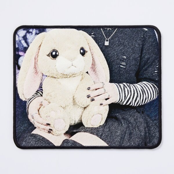 Item preview, Cute Bunny Plush Goth Aesthetic designed and sold by D6rkT3chDemon.
