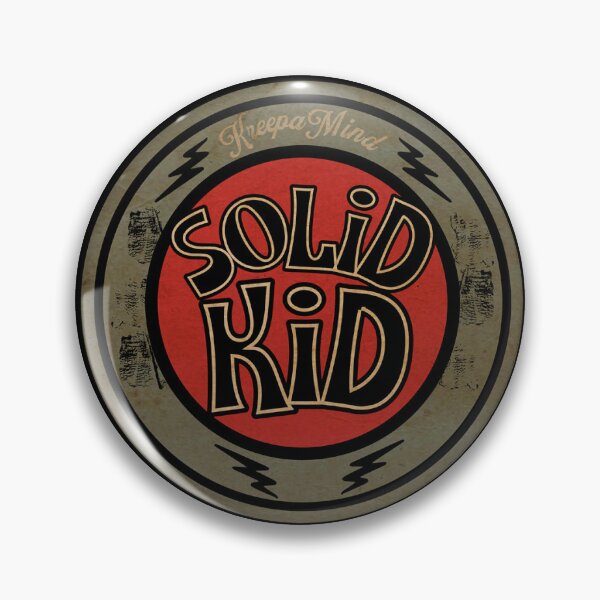 Item preview, Solid Kid — Kreepa Mind Badge Graphic designed and sold by KreepaMInd.