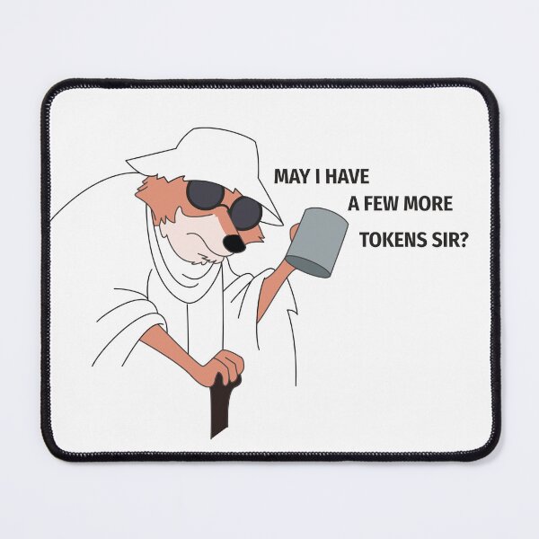 Item preview, May I Have A Few More Tokens Sir Funny AI Fox - Light Mode designed and sold by spent-tokens.