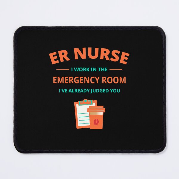 Item preview, ER Nurse Emergency Room Humor designed and sold by Nubrixa-Studio.