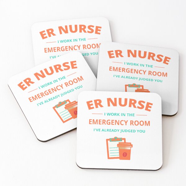 Item preview, ER Nurse Emergency Room Humor designed and sold by Nubrixa-Studio.