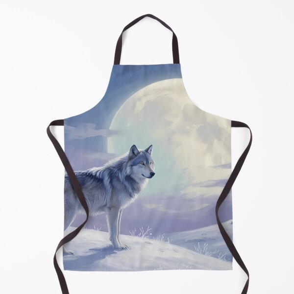 Item preview, Majestic Winter Wolf and Full Moon designed and sold by RkskArt.