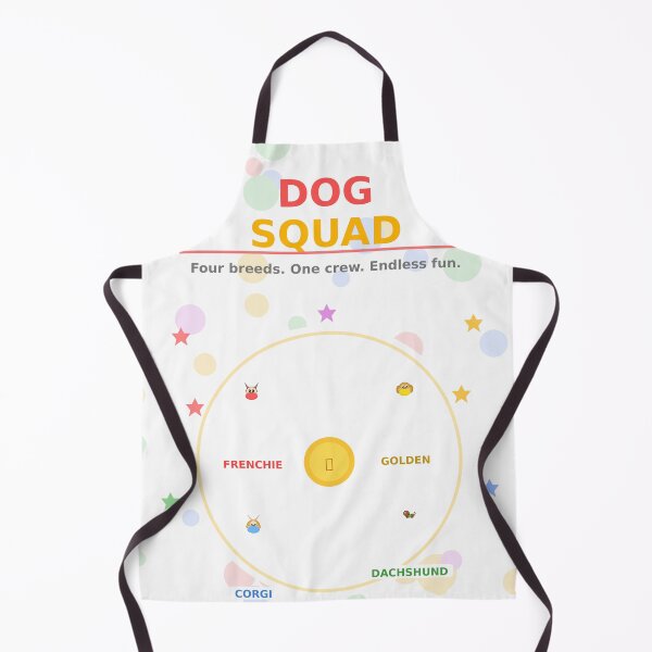 Item preview, Dog Squad French Bulldog Golden Retriever Corgi Dachshund designed and sold by madesignco.store.
