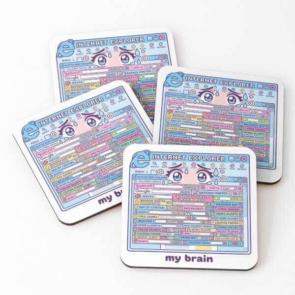 Item preview, My Brain As A Browser 47 Toolbars Installed Webcore Chaos designed and sold by Retro Mood Co.