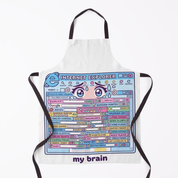 Item preview, My Brain As A Browser 47 Toolbars Installed Webcore Chaos designed and sold by Retro Mood Co.