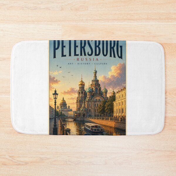 Item preview, Saint Petersburg Russia Vintage Travel Poster – Venice of the North designed and sold by ElartedeNoel.