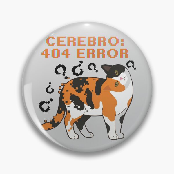 Item preview, Casimira: Brain 404 Error - Neurodivergent Glitch Sticker designed and sold by catastrocat.