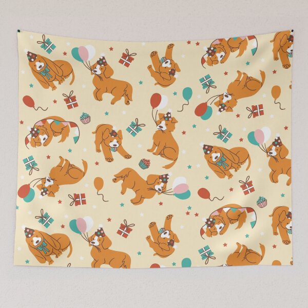 Item preview, Puppies in a birthday party designed and sold by Wlaurence.