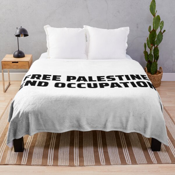 Item preview, Free Palestine End Occupation Design - blk designed and sold by Hurriyyatee.