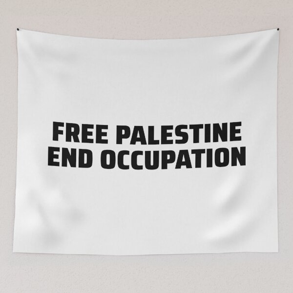 Item preview, Free Palestine End Occupation Design - blk designed and sold by Hurriyyatee.