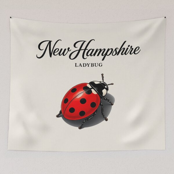 Item preview, Copy of New Hampshire Ladybug Retro Poster designed and sold by The-Drip-Studio.