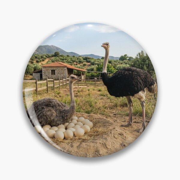 Item preview, Nature and Life: Ostriches in their Natural Habitat. designed and sold by JoyNest = "The nest of joy".