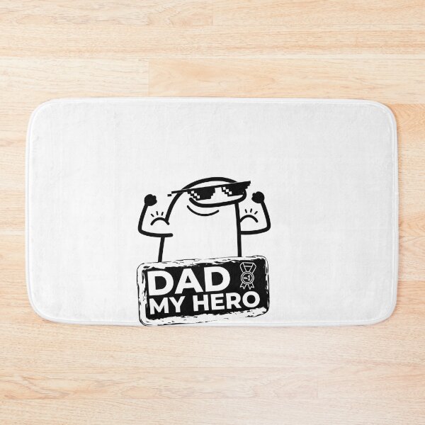 Item preview, No 1 Dad My Hero Funny Flexing Meme Retro Stamp designed and sold by drchzak.
