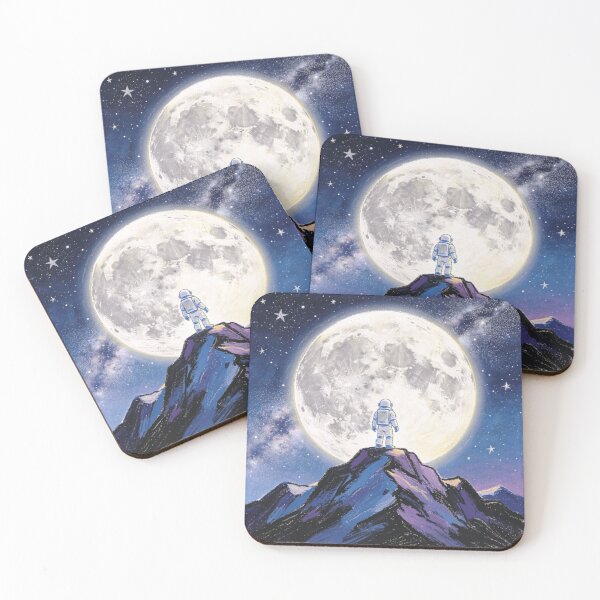 Item preview, Wanderer Beneath the Giant Moon designed and sold by TeyArtWork.