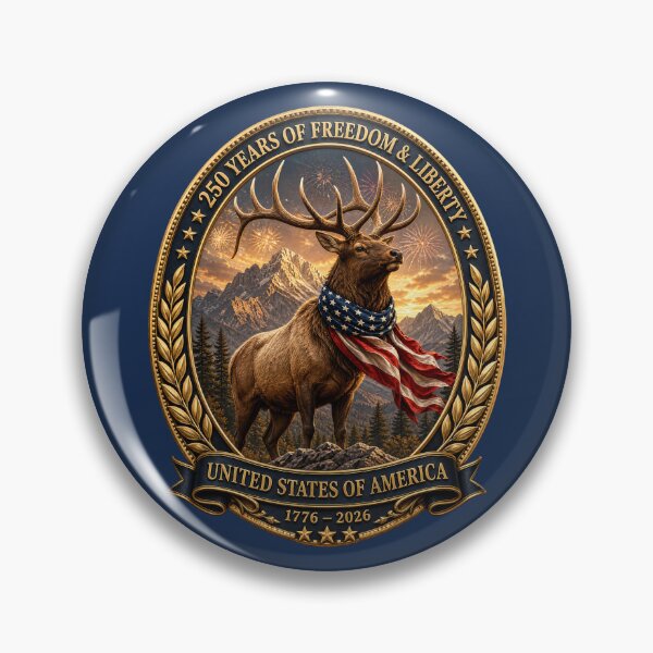 Item preview, Patriotic Elk 250 Years of Freedom designed and sold by FREENATION2026.