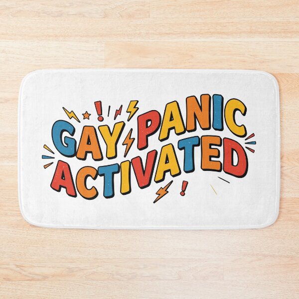 Item preview, Gay Panic Activated designed and sold by tigrootiger.