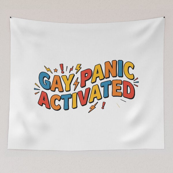 Item preview, Gay Panic Activated designed and sold by tigrootiger.