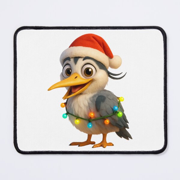 Item preview, Christmas Grey Heron designed and sold by Sillytoe.