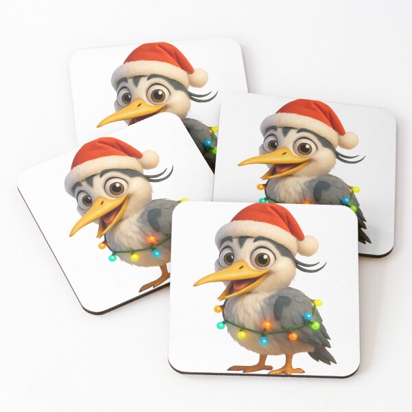 Item preview, Christmas Grey Heron designed and sold by Sillytoe.