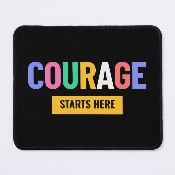 Item preview, Courage Over Fear – Bold Motivational Quote T-Shirt, Colorful Typography Tee, Inspirational Gift, Brave Mindset Shirt, Overcoming Fear designed and sold by No Excuses .