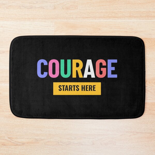 Item preview, Courage Over Fear – Bold Motivational Quote T-Shirt, Colorful Typography Tee, Inspirational Gift, Brave Mindset Shirt, Overcoming Fear designed and sold by No Excuses .