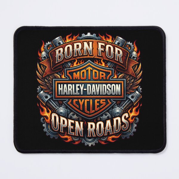 Item preview, Harley Davidson Born For Open Roads Heritage Rider Design designed and sold by enzoade.
