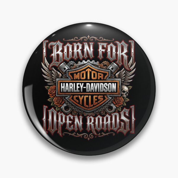 Item preview, Harley Davidson Born For Open Roads Urban Motorcycle Artwork designed and sold by enzoade.