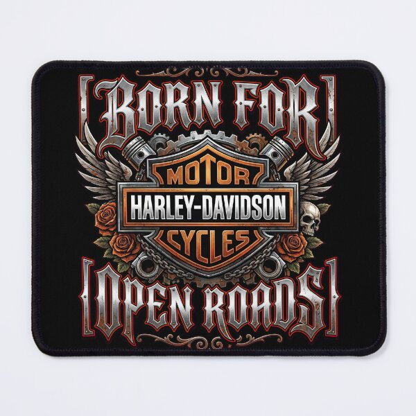 Item preview, Harley Davidson Born For Open Roads Urban Motorcycle Artwork designed and sold by enzoade.